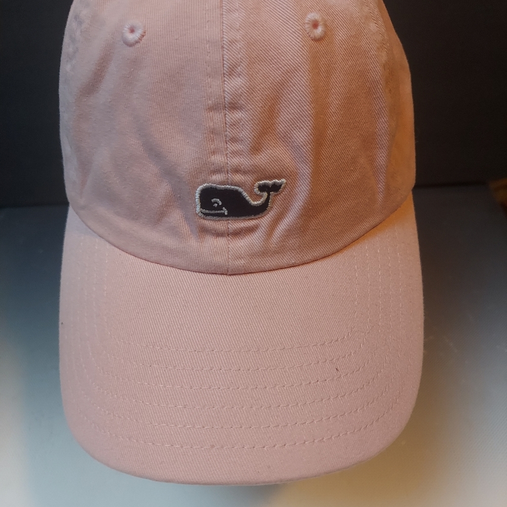 Vineyard Vines  Pink Adjustable Cap with Whale Logo